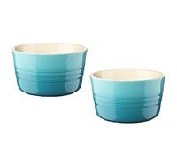 Le Creuset Stoneware Set of 2 Ramekins, 0.2 L, Teal, 91002800490000