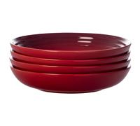 Le Creuset Stoneware Set of 4 Pasta Bowls 8.5"" each Cerise