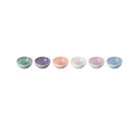 Le Creuset Stoneware Set Of 6 Vancouver Pinch Bowls Pastel Multi Color