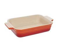 Le Creuset Stoneware Shallow Rectangular Dish, 18 cm, Volcanic, 91004719090000