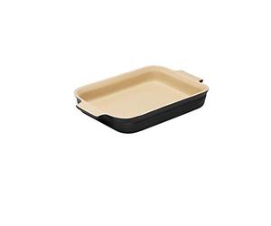 LE CREUSET Stoneware Shallow Rectangular Dish, 32 cm - Satin Black