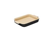 Le Creuset Stoneware Shallow Rectangular Dish, 32 cm, Satin Black, 91004732000000