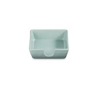Le Creuset Stoneware Signature Cocktail Napkin Holder, 6 ", Sea Salt