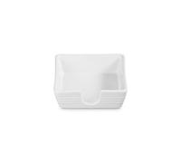 Le Creuset Stoneware Signature Cocktail Napkin Holder, 6 ", White