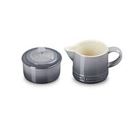 Le Creuset Stoneware Signature, Oyster Cream & Sugar Set, Cream: 300 ml, Sugar: 8oz