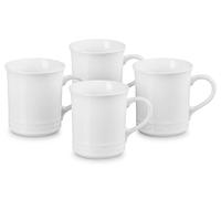 Le Creuset Stoneware Vancouver Mug, Set of 4, 14 oz. each, White