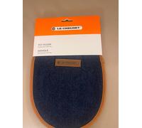 Le Creuset Pot Holder, 100 Percent cotton, 12.5 in / 32 cm long, Dark Blue Denim, 45200007760800