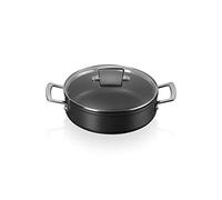 Le Creuset Toughened Non-Stick 28cm Sauteuse, 51113280010500, Black