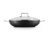 Le Creuset Toughened Non-Stick Shallow Casserole with Glass Lid 30cm