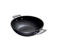 Le Creuset Toughened Non-Stick Wok, 32 cm, Forged Aluminium, 51105320010502, Black