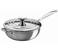 Le Creuset Tri-Ply Stainless Steel 3.5 Quart Saucier Pan