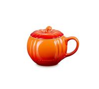 Le Creuset Volcanic Stoneware 400ml Pumpkin Mug with Lid