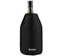 Le Creuset WA-126 59142010006068 Active Wine Cooler for Wine or Champagne, Black, Water-Repellent Fabric, 22 x 15.5 x 2.1 cm