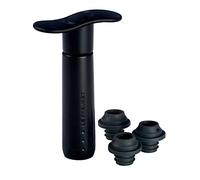 Le Creuset WA-137 Wine Accessories Wine Pump and 3 Stoppers Plastic Black