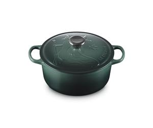 Le Creuset Wicked Collection Elphaba Embossed Cast Iron Round Casserole