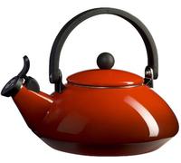 Le Creuset Zen Stove-Top Kettle with Whistle, Suitable for All Hob Types Including Induction, Enamelled Steel, Capacity: 1.5 L, Cerise, 92009600060000