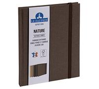 Le Dauphin - Ref. 167224D - 1 Nature notebook - lined interior print - brown elastic closure - dimensions 17x11 cm - vertical format - 192 pages - brown/black cover - FSC® certified