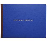 Le Dauphin - Ref 305D - Pack of 5 Medical Control REGISTRES - Softcover - Horizontal Format - Dimensions 24 x 32 cm - 40 Pages - 4 Assorted Colours Yellow, red, Blue, Green