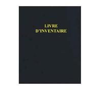le dauphin - Ref. 933D - 1 black legal binder INVENTORY BOOK - Spine 37 mm - 4 rings - Plastic cover, paper interior delivered with refill of 100 numbered sheets - A4 format