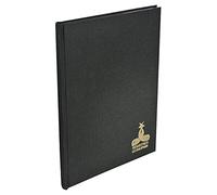 le dauphin - Ref. 9569D - 1 Register - Dimensions 39 X 25.5 cm - 5x5 grid print - small squares - 90 gsm interior paper - 600 numbered pages - hard black canvas cover