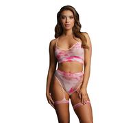 Le Desir Bliss 2 Piece Set With Garters Tie Dye Size 6 To 14