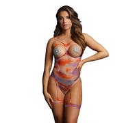 Le Desir Bliss Open Cup Strappy Teddy Tie Dye Size 6 To 14