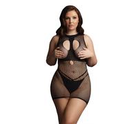 Le Desir Duo Net Open Cup Mini Dress Size 14 To 20