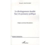 Le développement durable face à la puissance publique