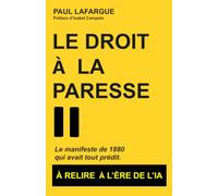 LE DROIT À LA PARESSE-PAUL LAFARGUE