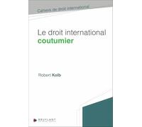 Le droit international coutumier