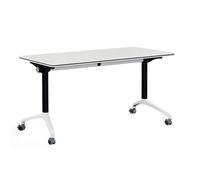 le Folding Conference Table Modular Design High Load Capaci Rolling for Meetings & Semi - 160x50cm Office Use