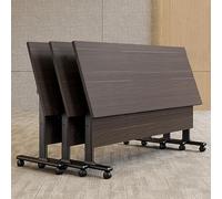 le Folding Conference Table Set3PCS with Wheels SpaceSaving Design for Office & Meeting Rooms Black 140x50x75cm Ideal for Corporate Events & Worhops