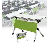 le Folding Conference Table with Silent Wheels - Portable Office Meeting Table for Classroom Conference Room & Collaborative Spaces