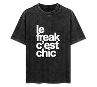 Le Freak C'est Chic Disco Funk Soul Funny Salso T-Shirt Unisex Black Tee L