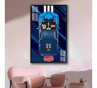 LE*GO 42083 Technic Bugattl Chir*on Wall Mount - Display Frame for LEGO Technic 42083, Compatible with LE*GO Car Models, 50*80cm, for LEGO Enthusiasts, Wallboard Only (D)