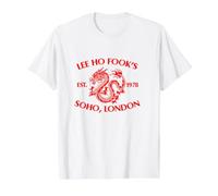 Le Ho Fooks Chinese Werewolf Restaurant Retro Vintage Value Graphic T-Shirt, Men, White, L