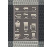 LE JACQUARD FRANÇAIS Barista Ristretto Tea Towel 60 x 80 cm Cotton