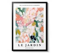 Le Jardin 1, Minimalist Print Abstract Art Exhibition, Floral Travel Home Wall Art Decor, Archival Matte, A4 (Print Only) - 29.7x21cm
