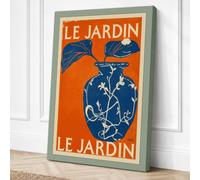 Le Jardin Art Deco Canvas Wall Art Print 30x20 Inch (76 x 51 cm)