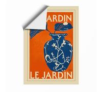 Le Jardin Art Deco Unframed Wall Art Print A2 (59.4×42cm), Wall Decor for Living Room, Bedroom, Office & Home, Art Gift