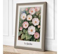 Le Jardin Blooms Botanical Canvas Wall Art Print 30x20 Inch (76 x 51 cm)