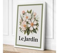 Le Jardin Botanical Canvas Wall Art Print 18x12 Inch (46 x 30 cm)