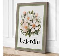 Le Jardin Botanical Canvas Wall Art Print 24x16 Inch (61 x 41 cm)