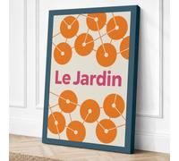 Le Jardin Botanical Canvas Wall Art Print 24x16 Inch (61 x 41 cm)