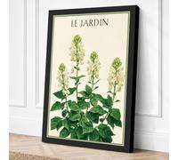 Le Jardin Botanical Canvas Wall Art Print 36x24 Inch (91 x 61 cm)