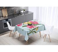Le Jardin du Lin Kitchen Decoration, Tablecloth, 140 cm x 140 cm, Designed and Manufactured in Turkey