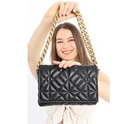 Le Jardin du Lin Women's Trmdmra100023 Shoulder Bag, Black, 23x17 Cm