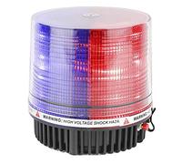 LE-JX Red and Blue Wireless Rotating Beacon Led Strobe Warning Light Roof Top Plow Hazard Flash Emergency Lights 12V with Magnetic Base Mount and Rechargeable Cigar Lighter Plug (Red/Blue, 18 LED)