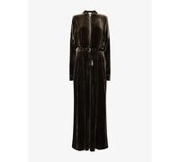 Le Kasha Womens Le Kasha Altino Wide-Leg Velvet Jumpsuit Chocolat S/M