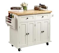 le Kitchen Island Cart on WheelsServing Trolley with Se Rack Towel Holder & DersEle White Kitchen nizer